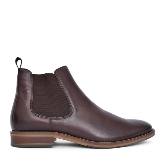 Mens Steed Chelsea Boot In Mahogany