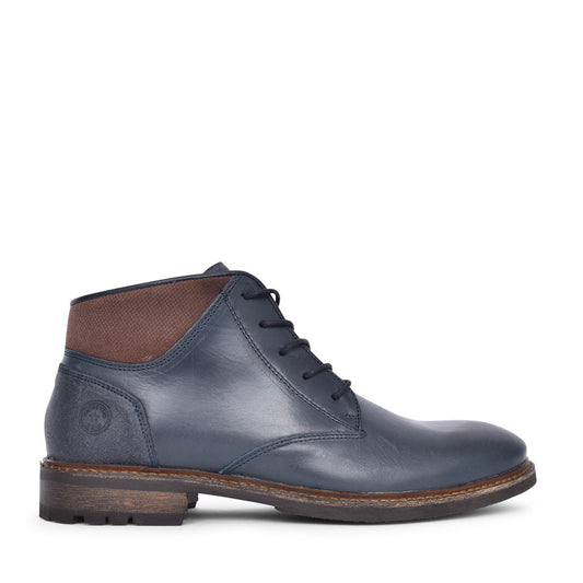 Mens Dark Jedi Laced Ankle Boot In Navy