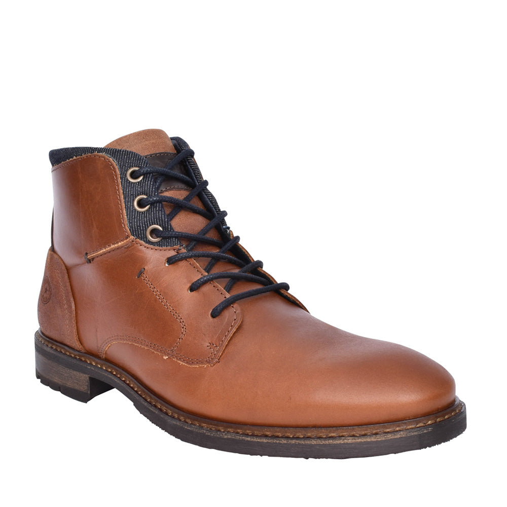 Mens Safecracker Laced Ankle Boot In Tan