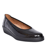 Ladies 400 Slip-on Wedge Shoe In Black