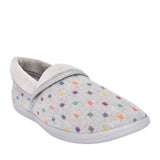 Ladies Mellow Fold Slipper In Grey