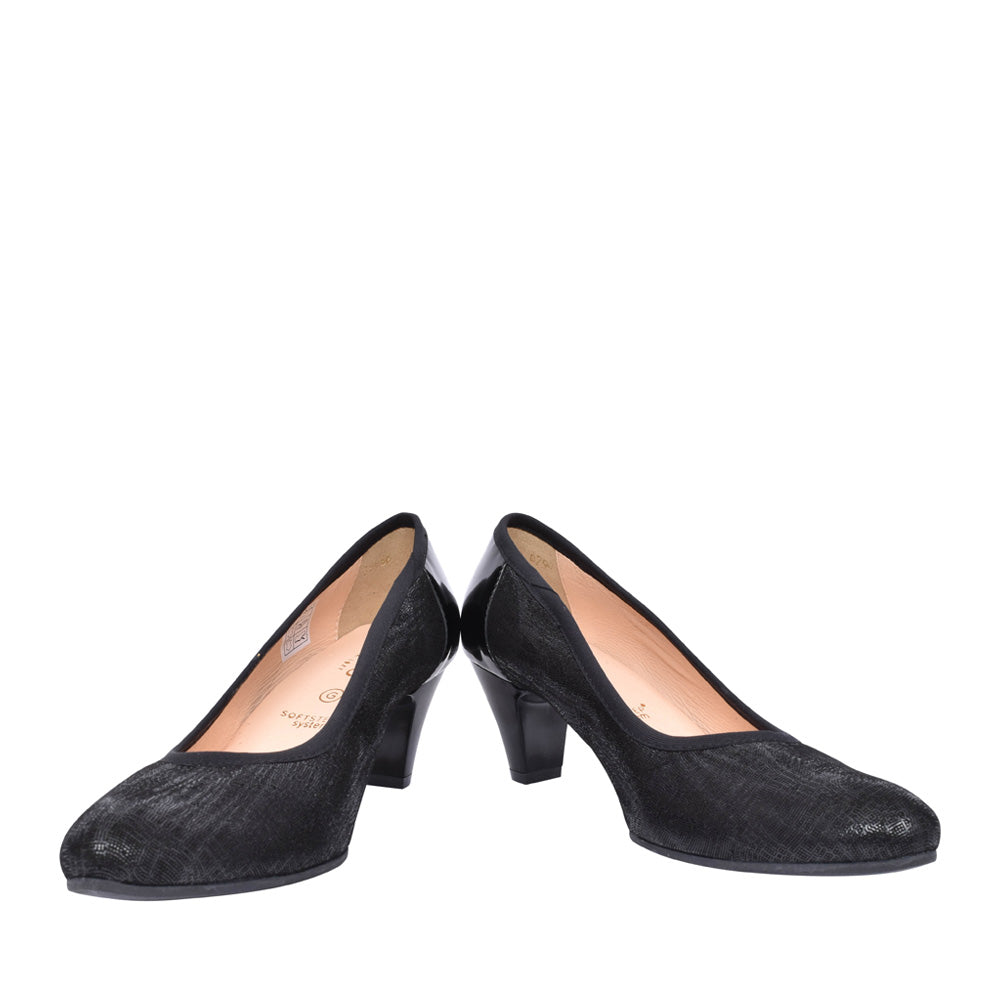 Ladies Mellow Fold Slipper In Grey