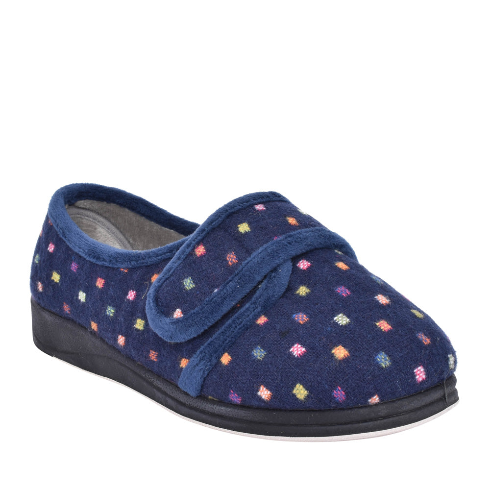 Ladies Lotty Slipper In Navy