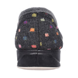 Ladies Lotty Velcro Slipper In Grey