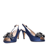 Ladies Flr039 Ankara  Sling-back Heel In Navy