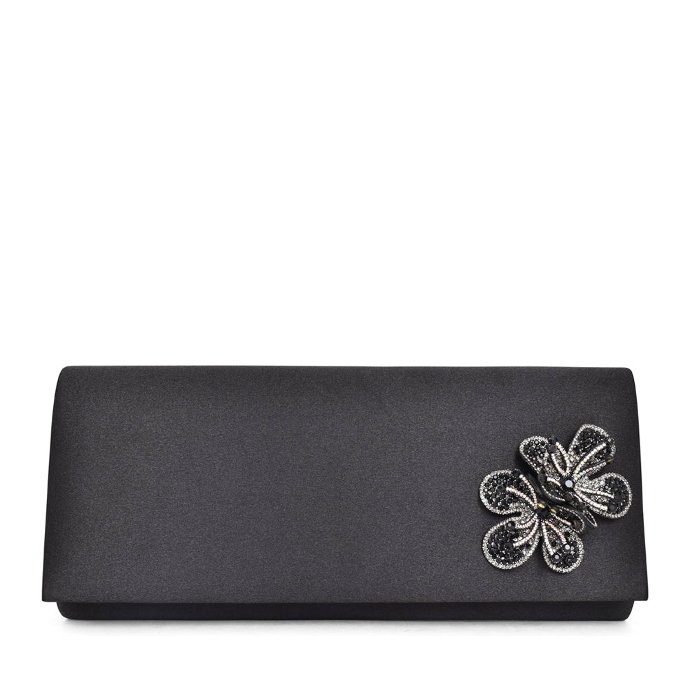 Ladies Zlr039 Ankara Clutch Bag In Black