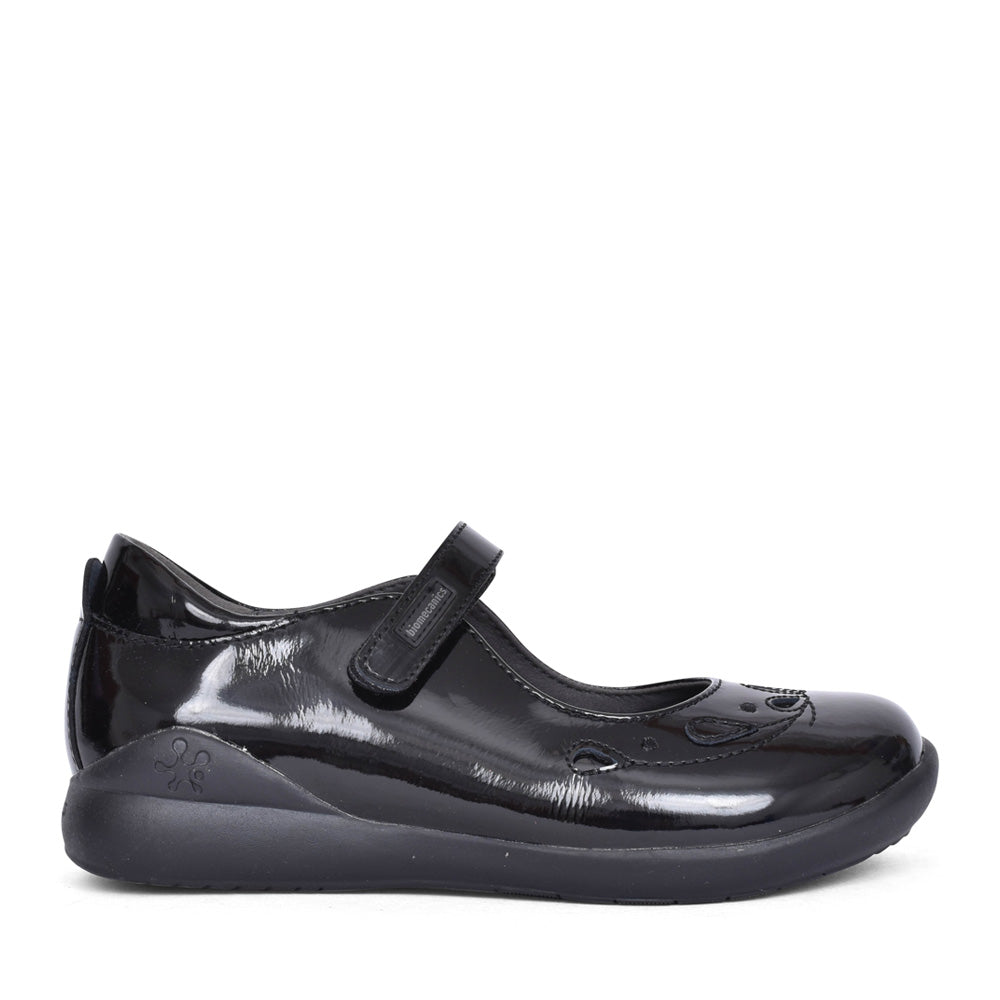 Girls 221280 Mercedes Mary-jane Shoe In Blk Patent