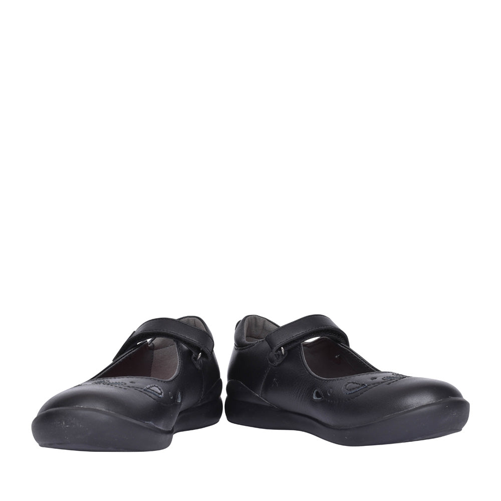Girls 221280 Mercedes Mary-jane Shoe In Blk Leather