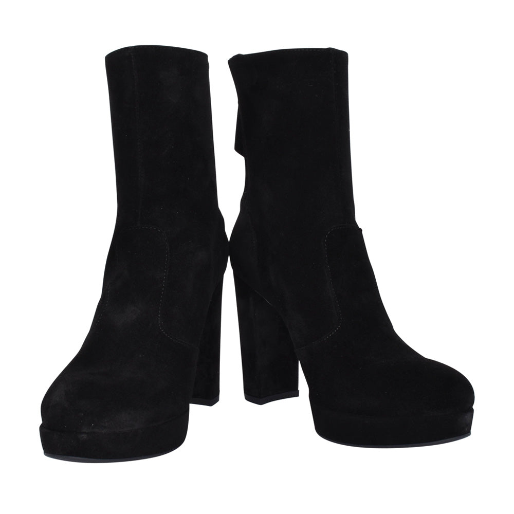 Ladies 117260 High Heel Ankle Boot In Black