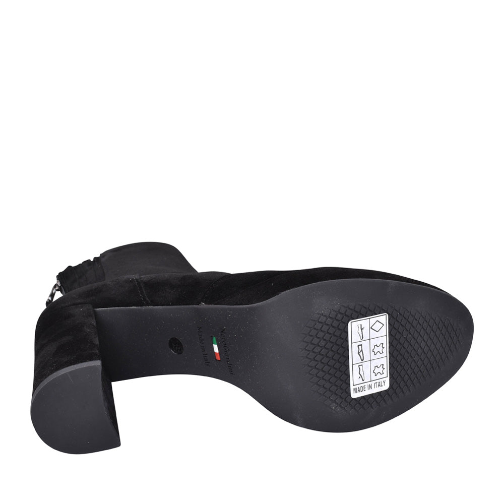 Ladies 117260 High Heel Ankle Boot In Black