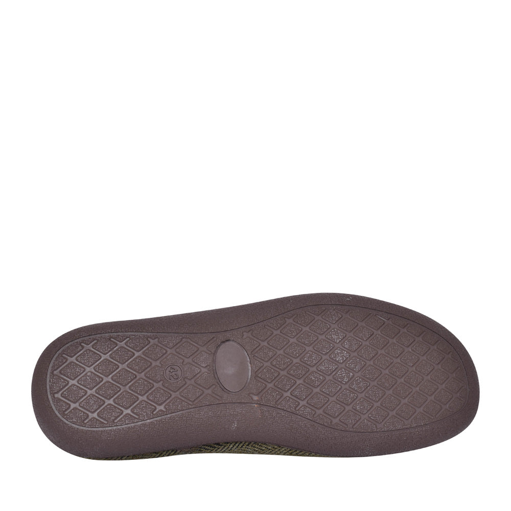 Mens Albert Mule Slipper In Khaki