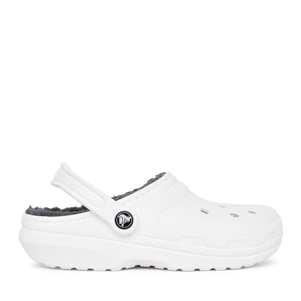 Unisex 203591 Classic Fuzz-lined Clog In White