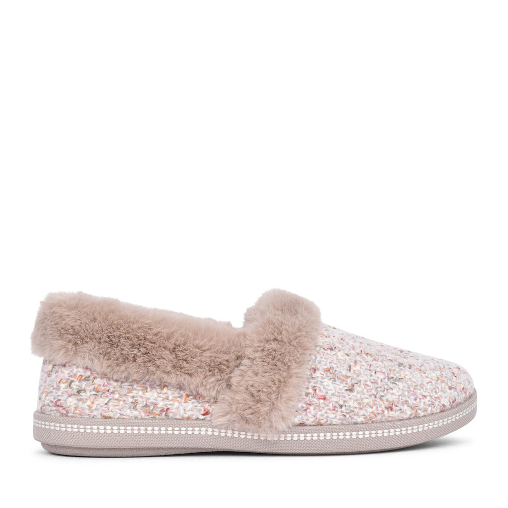 Ladies 167629 Cozy Campfire Slipper In Taupe