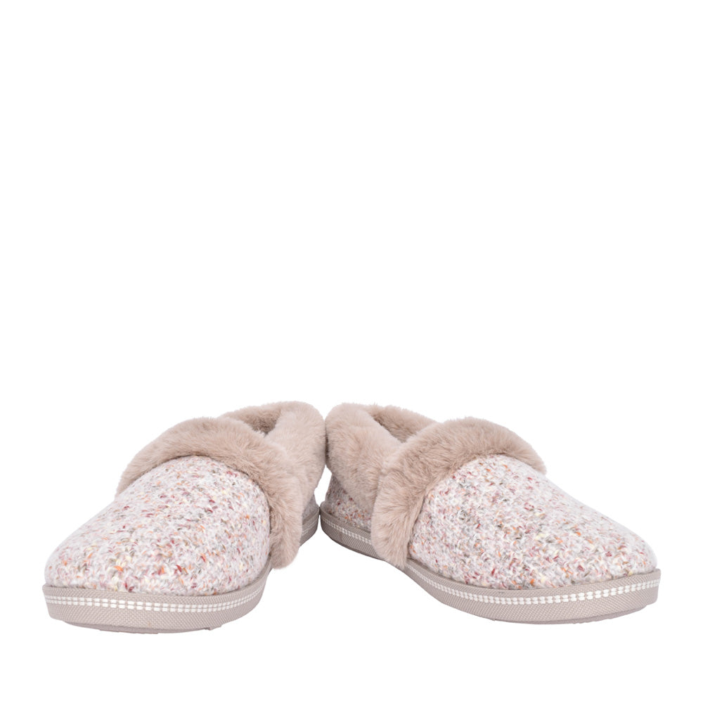 Ladies 167629 Cozy Campfire Slipper In Taupe