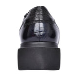 Ladies H-florenz 711h01 Wedge Trainer In Navy Patent