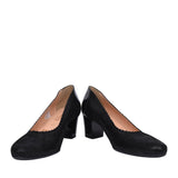 Ladies 5527 G-fit Low Heel Court Shoe In Black