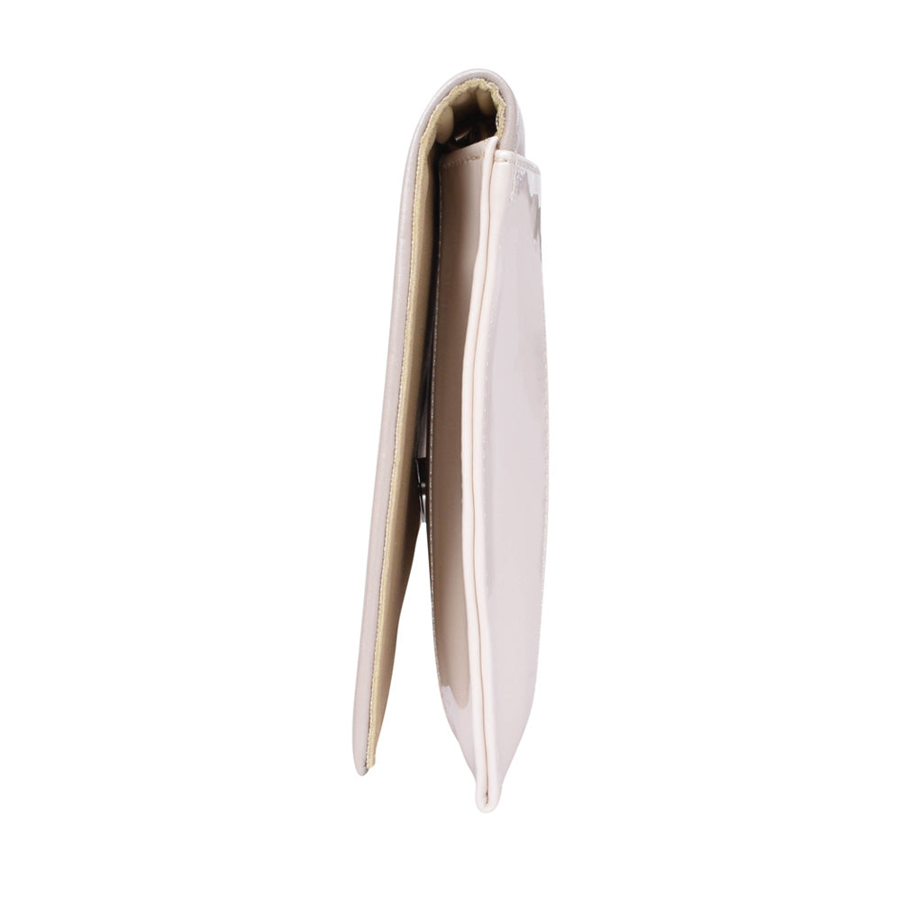 Ladies 0002-p Clutch Bag In Beige