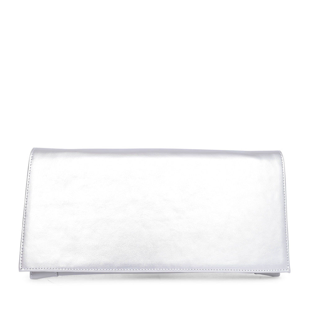 Ladies 0002-p Clutch Bag In Platino