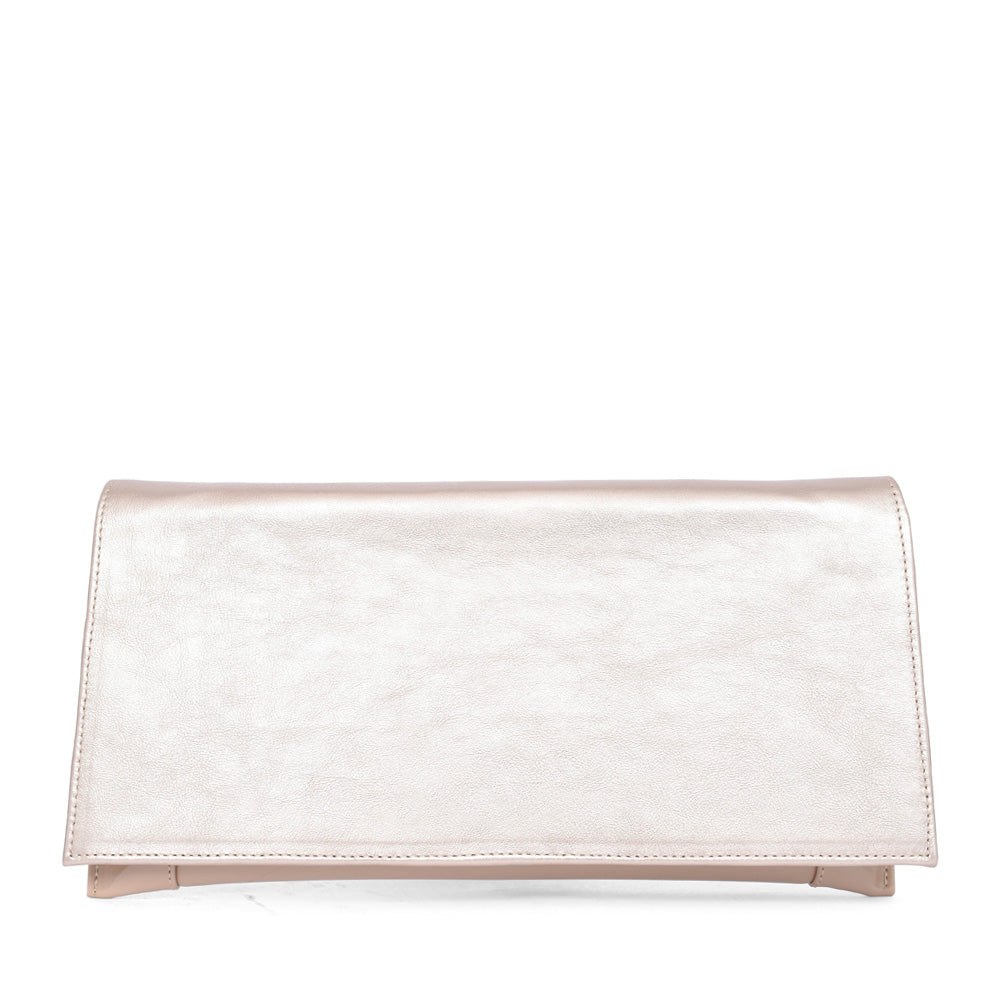 Ladies 0002-p Clutch Bag In Metallic