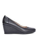 Ladies 5899 G-fit Wedge Court Shoe In Black