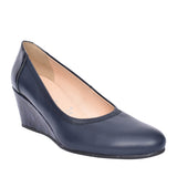 Ladies 5899 G-fit Wedge Court Shoe In Navy