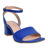 Ladies 3942 Low Heel Sandal In Cobalt