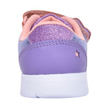 Girls Ath Horn T Purple Interest Velcro Shoe In Kids F Fit