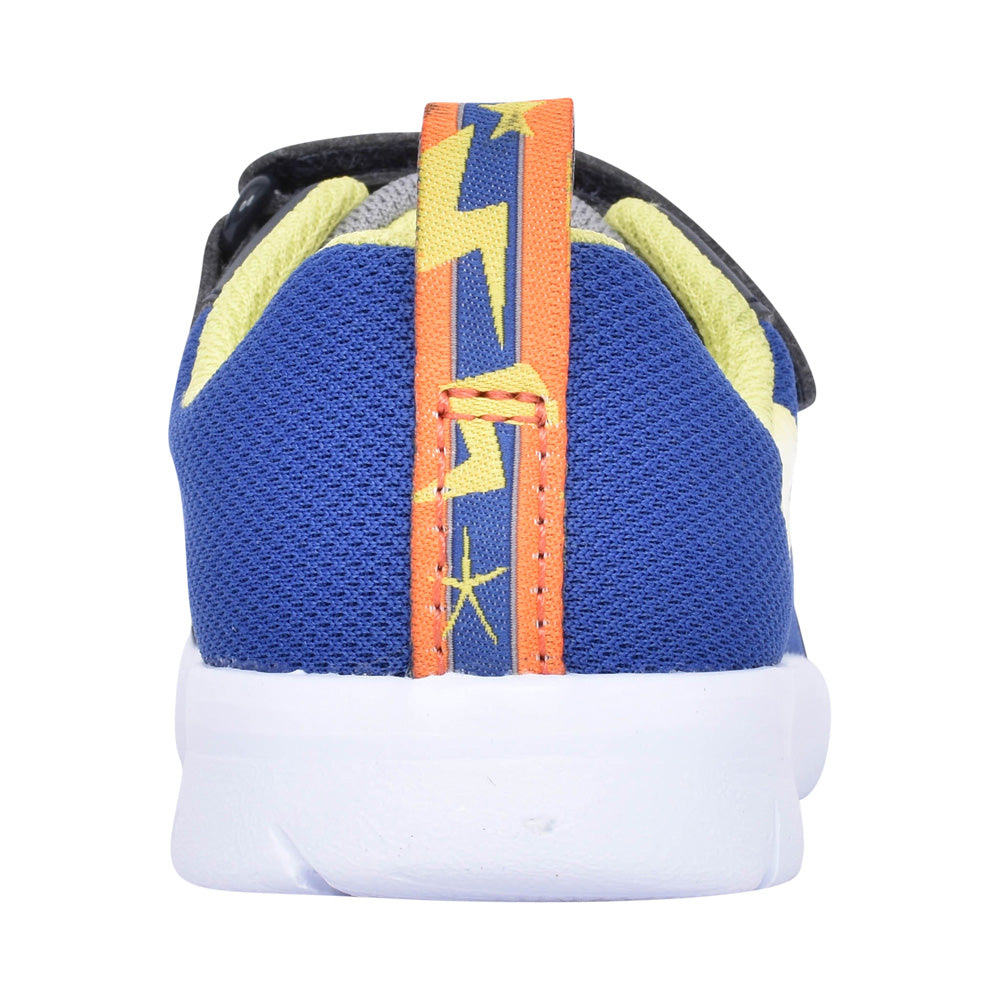 Boys Ath Yell T Blue Combi Velcro Shoe In Kids F Fit