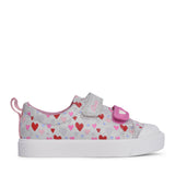 Girls City Bright T Cotton Canvas Velcro Shoe In Kids G Fit
