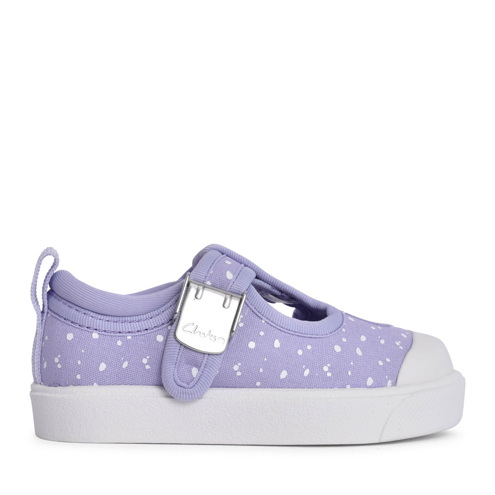 Girls City Dance T Lilac Canvas Shoe In Kids G Fit