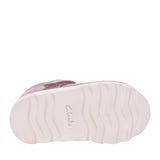 Girls Crown Teen T Dusty Pink Patent T-bar Shoe In Kids E Fit