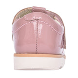 Girls Crown Teen T Dusty Pink Patent T-bar Shoe In Kids H Fit