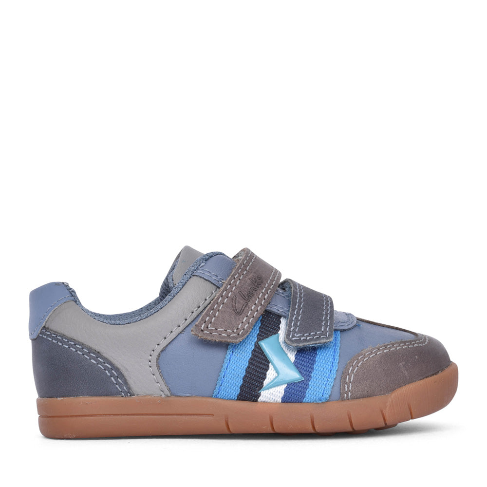 Den Stripe T Combi Velcro Shoe F Fit