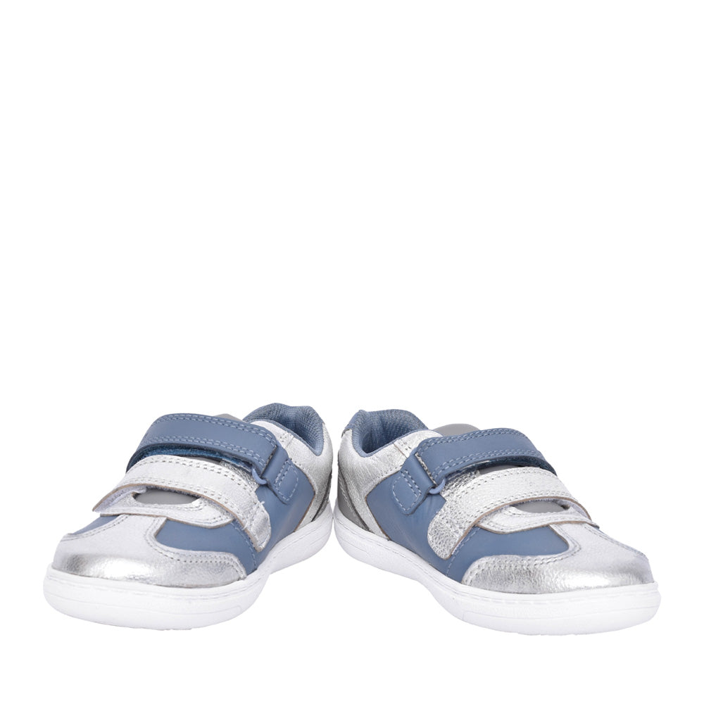 Girls Flash Web T Denim Blue Velcro Shoe In Kids G Fit