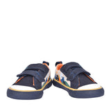 Girls Foxing Play T Navy Canvas Velcro Shoe In Kids F Fit