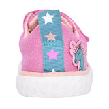 Girls Foxing Play T Pink Canvas Velcro Shoe In Kids G Fit