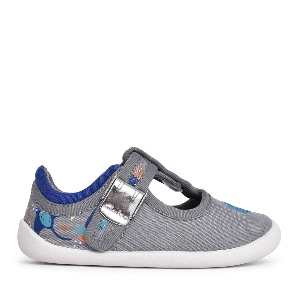 Roamer Sun Canvas T bar Shoe G Fit