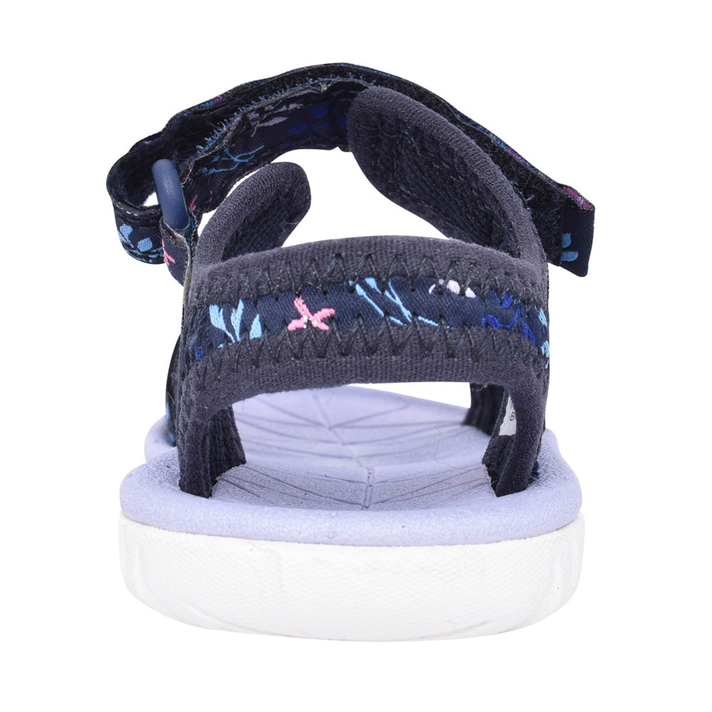 Girls Surfing Tide Navy Textile Sandal In Kids F Fit