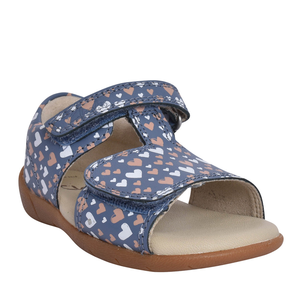Girls Zora Beat Denim Print Sandal In Kids F Fit
