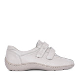 Ladies 496302 Henni Velcro Shoe In Ivory