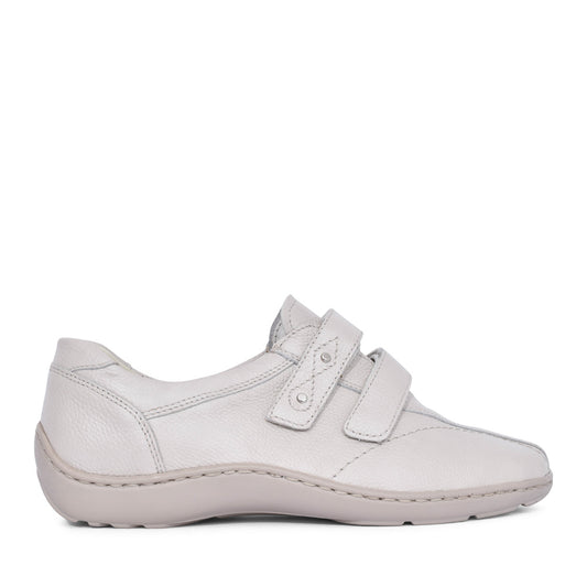 Ladies 496302 Henni Velcro Shoe In Ivory