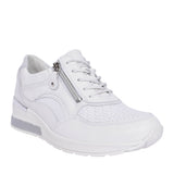 Ladies 93901 H-clara Laced Trainer. In White