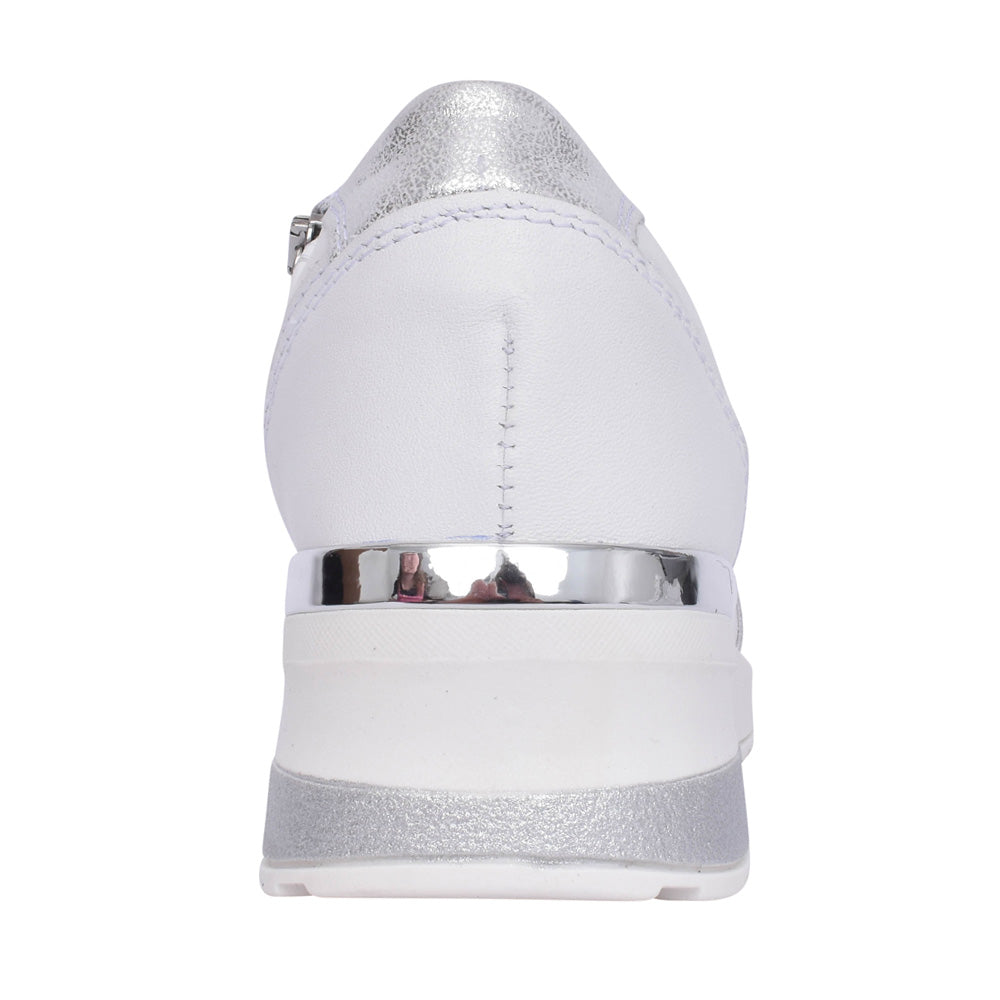 Ladies 93901 H-clara Laced Trainer. In White