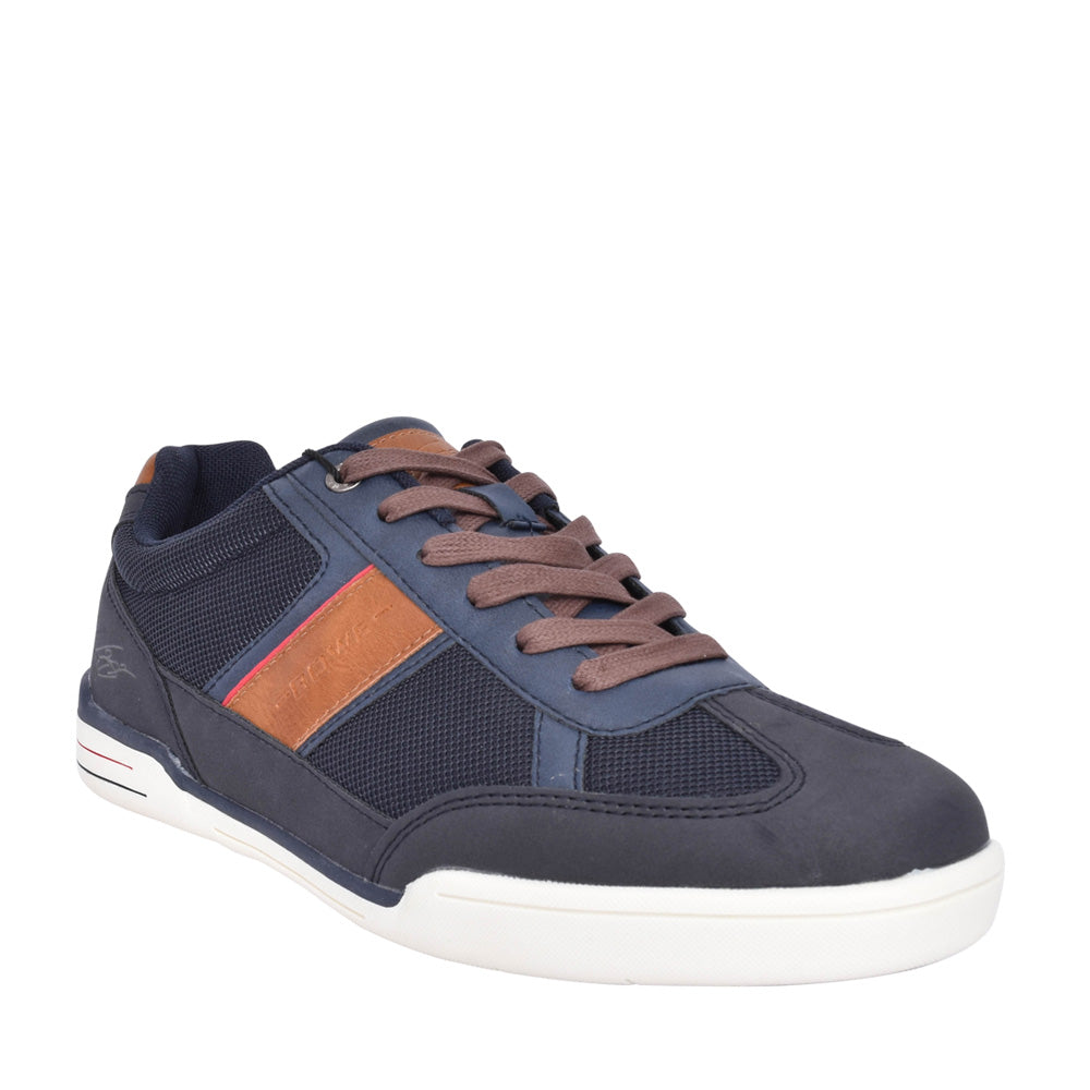 Mens Bennett Laced Trainer In Navy