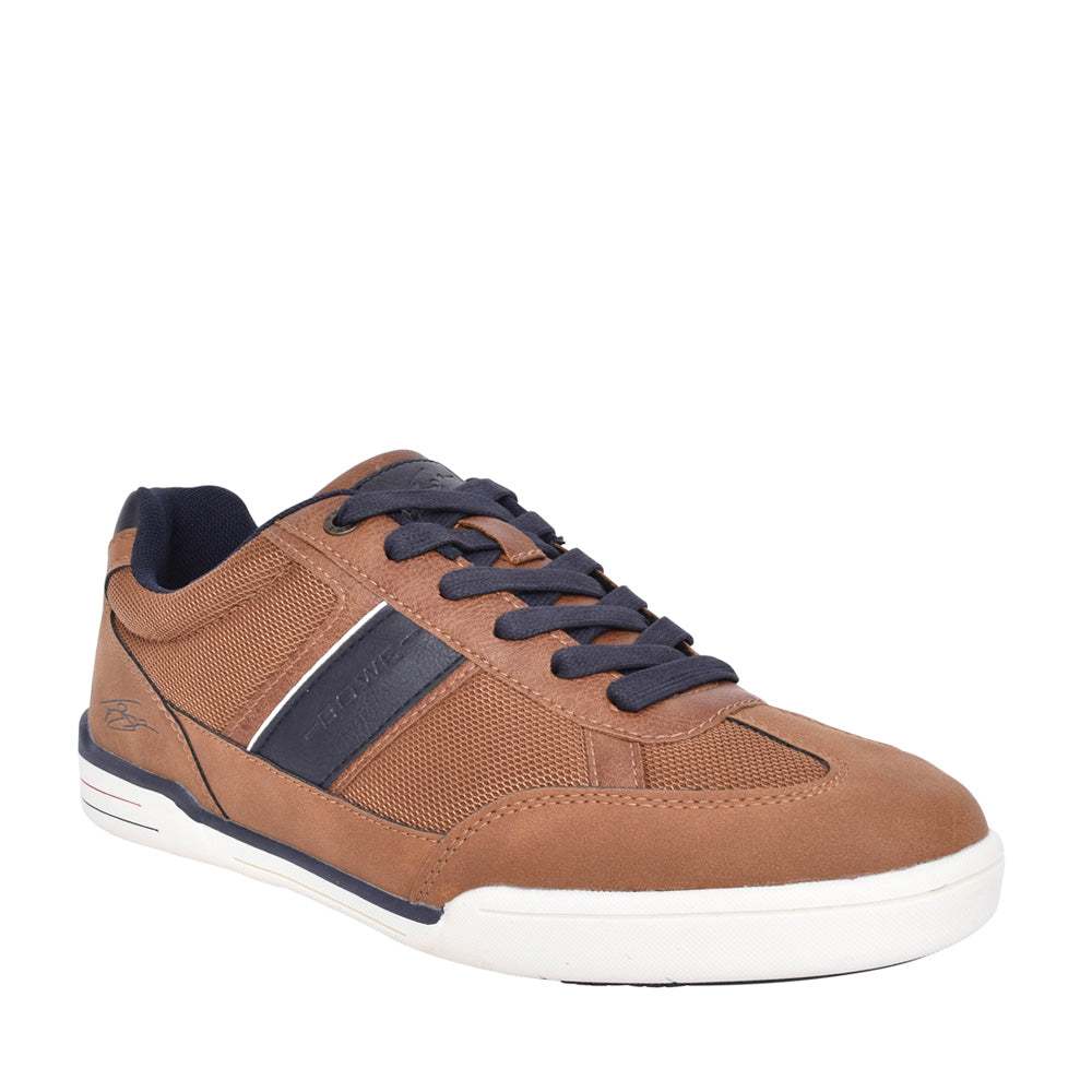 Mens Bennett Laced Trainer In Tan