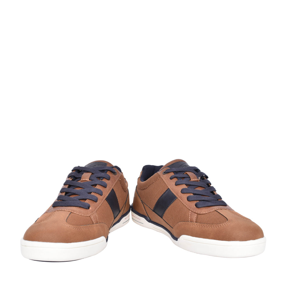 Mens Bennett Laced Trainer In Tan