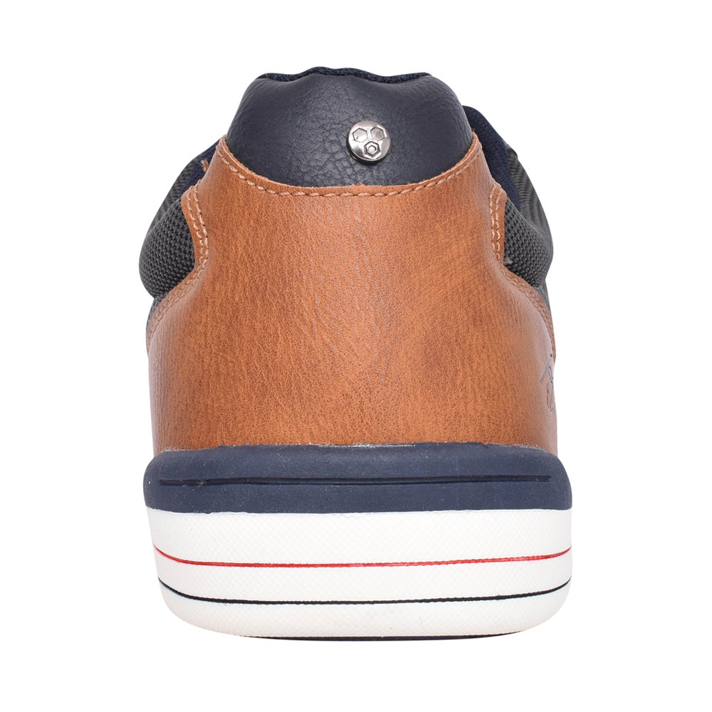Mens Bennett Laced Trainer In Charcoal