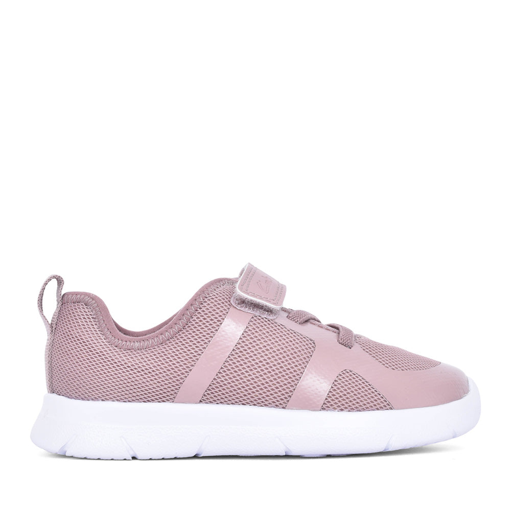 Girls Ath Flux K Pink Textile Trainer In Kids G Fit