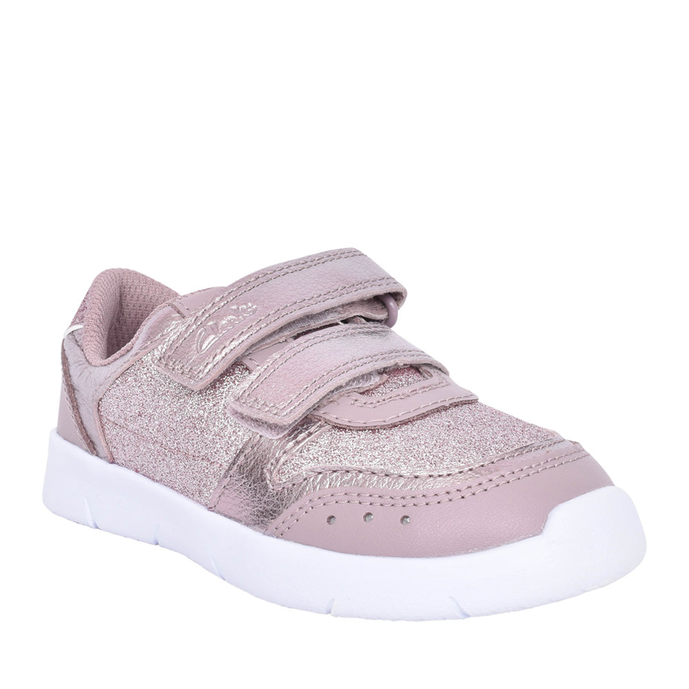 Girls Ath Sonar K Pink Sparkle Trainer In Kids G Fit