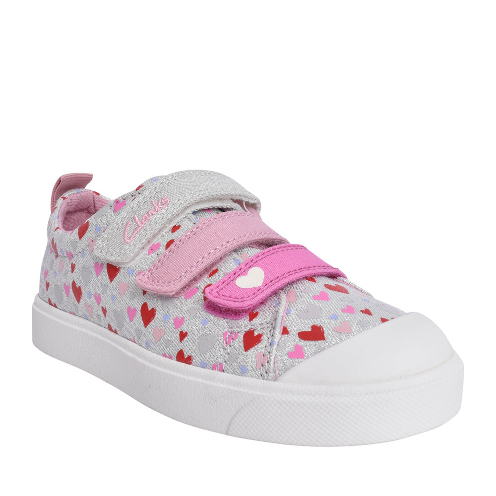 Girls City Vibe K Cotton Canvas Shoe In Kids F Fit